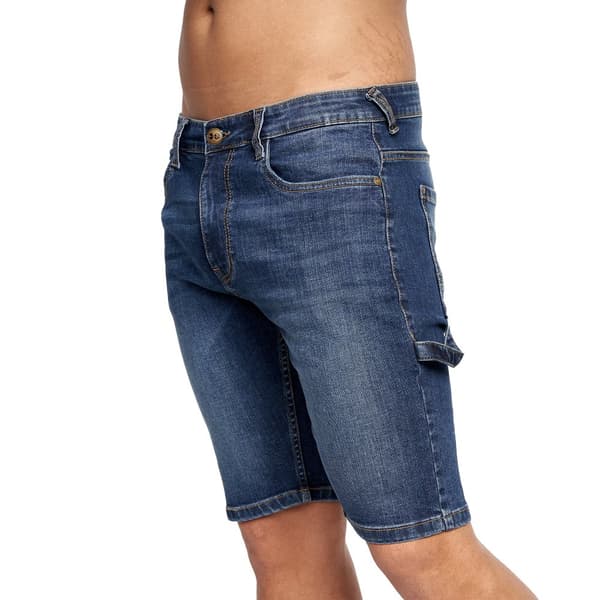 Crosshatch Mens Carpenter Denim Vintage Shorts