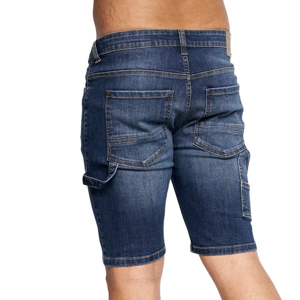 Crosshatch Mens Carpenter Denim Vintage Shorts