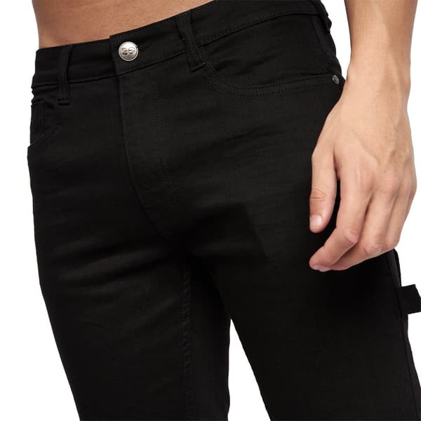 Crosshatch Mens Carpenter Denim Vintage Shorts