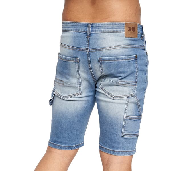 Crosshatch Mens Carpenter Denim Vintage Shorts