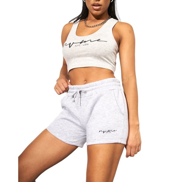 NVME Womens/Ladies Shimila Sweat Shorts Grey Marl S
