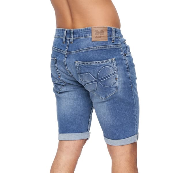 Crosshatch Mens Tonwin Denim Embossed Shorts