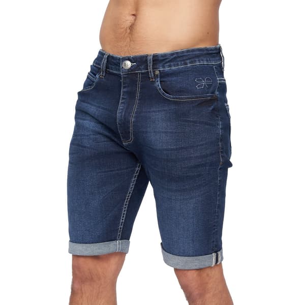 Crosshatch Mens Tonwin Denim Embossed Shorts