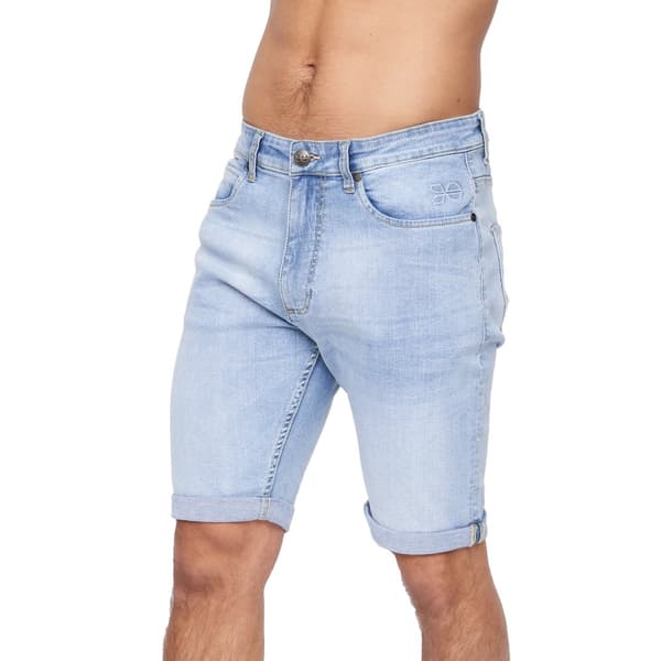 Crosshatch Mens Tonwin Denim Embossed Shorts