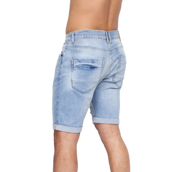 Crosshatch Mens Riptrey Abraised Denim Shorts