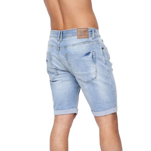 Crosshatch Mens Riptrey Abraised Denim Shorts