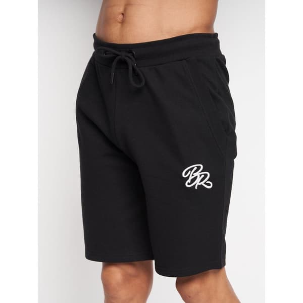 Born Rich Mens Mykar Sweat Shorts Black L