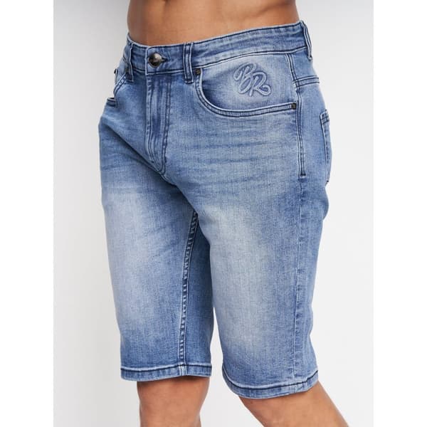 Born Rich Mens Maretto Denim Shorts Light Wash 34R