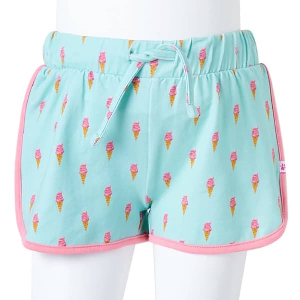 vidaXL Barneshorts med snor lysemynte 116