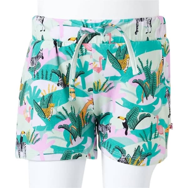 vidaXL Shorts til børn str. 104 med snor mintgrøn