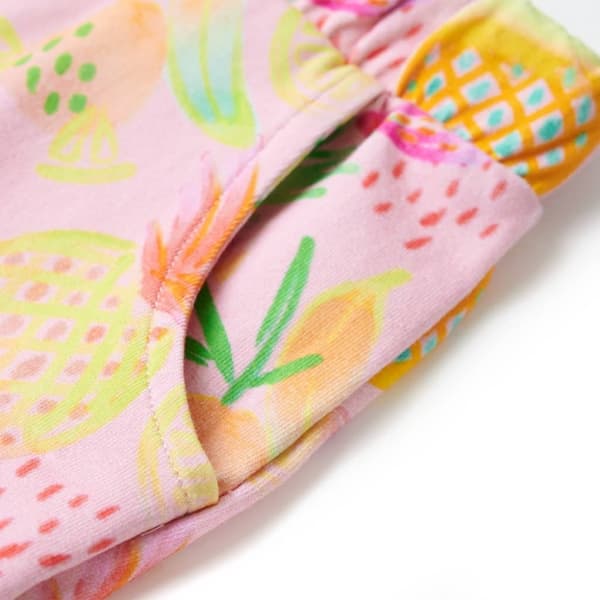 vidaXL Lasten shortsit kiristysnyörillä pehmeä pinkki 128
