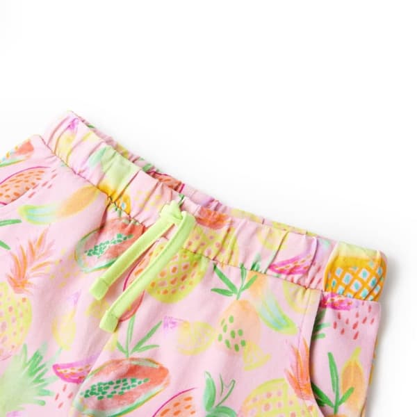vidaXL Barneshorts med snor myk rosa 140