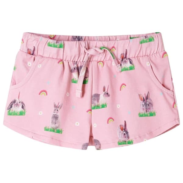 vidaXL Barneshorts med snor lyserosa 104