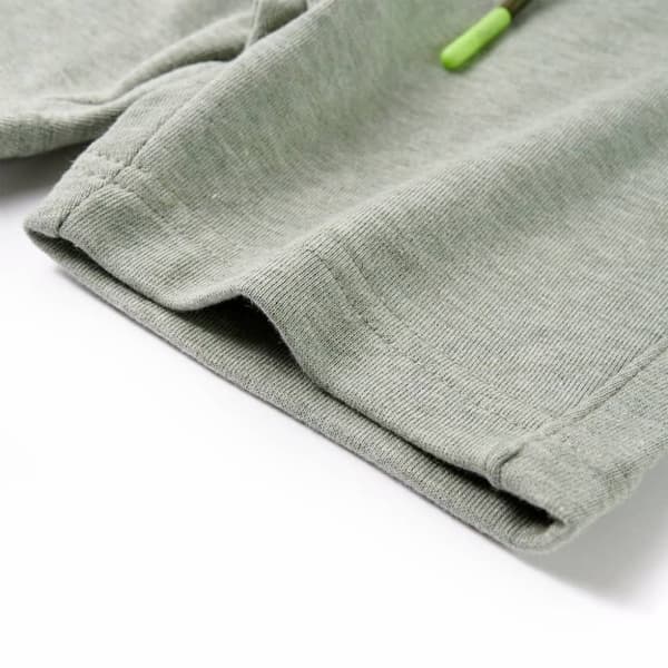 vidaXL Barneshorts med snor lysekaki melert 104