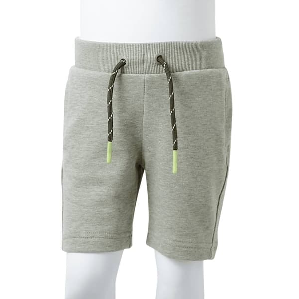 vidaXL Barneshorts med snor lysekaki melert 104