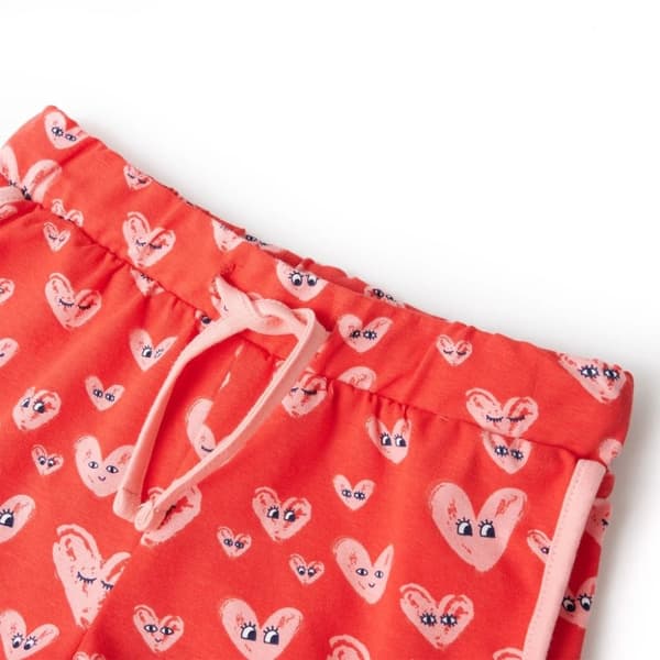 vidaXL Barneshorts med snor rød 116