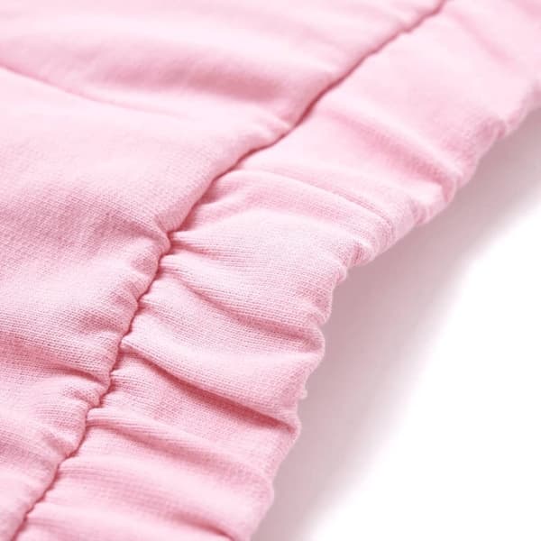 vidaXL Barnshorts med rand ljusrosa 128