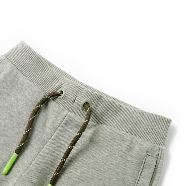 vidaXL Barneshorts med snor lysekaki melert 116
