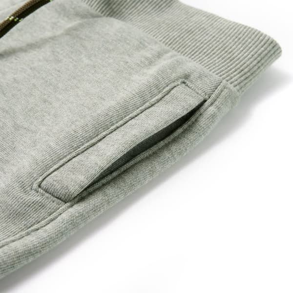 vidaXL Barneshorts med snor lysekaki melert 116