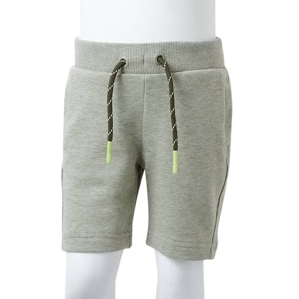 vidaXL Barneshorts med snor lysekaki melert 116