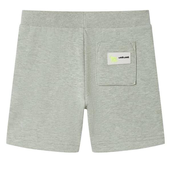 vidaXL Barneshorts med snor lysekaki melert 116