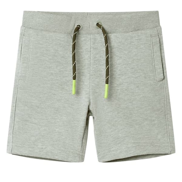 vidaXL Barneshorts med snor lysekaki melert 116