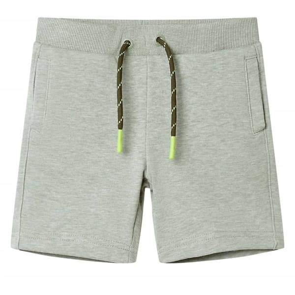 vidaXL Lasten shortsit kiristysnyörillä meleerattu vaalea khaki 104