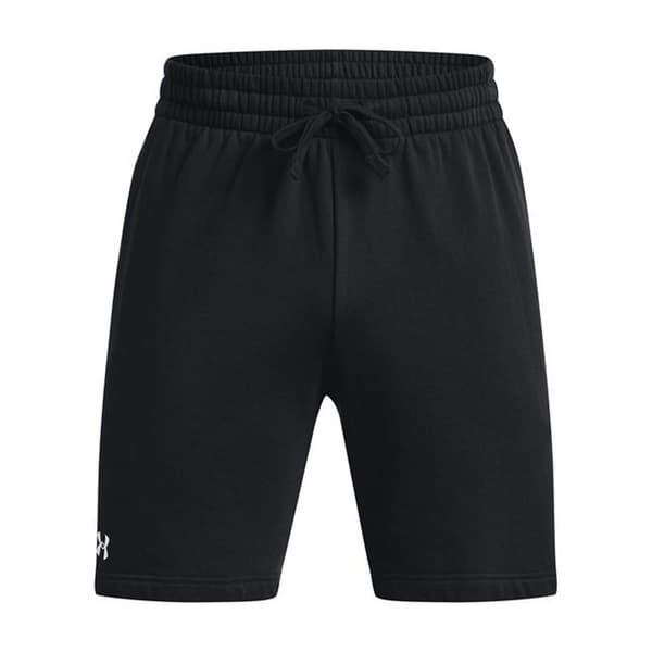 Under Armour Mens Rival Fleece Shorts Black/White XL R