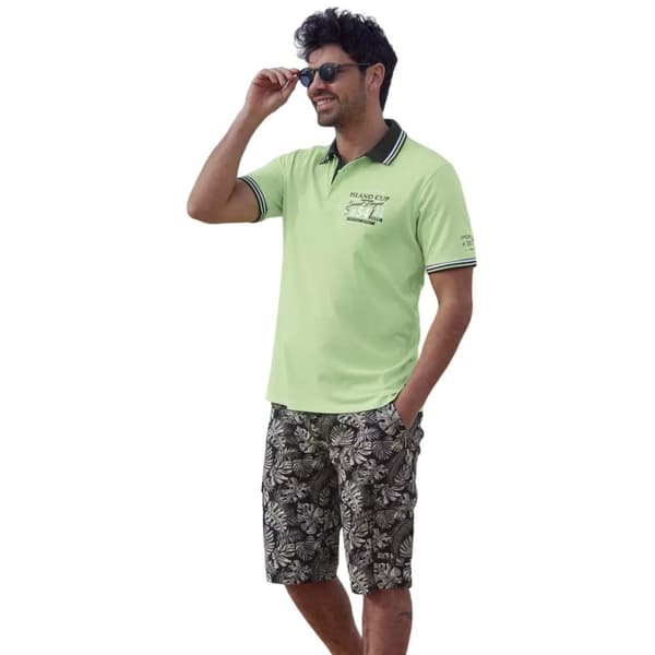 Atlas For Men Mens Palm Print Cargo Shorts