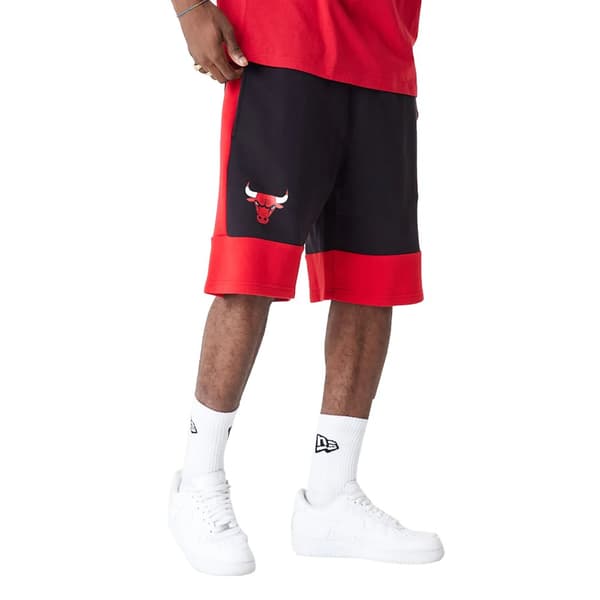 New Era NBA Colour Block Short Bulls 60416373, Man, Shorts, Röd Red L