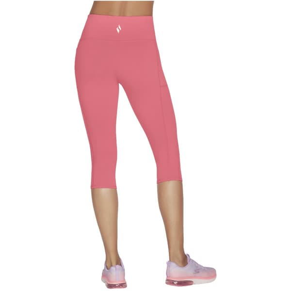 Skechers Go Walk High Waisted Capri Short W2CP2-RDBL, Kvinna, Shorts, Röd