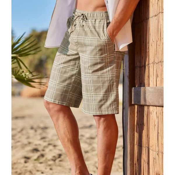 Atlas For Men Ternede sommershorts med elastik i taljen til mænd