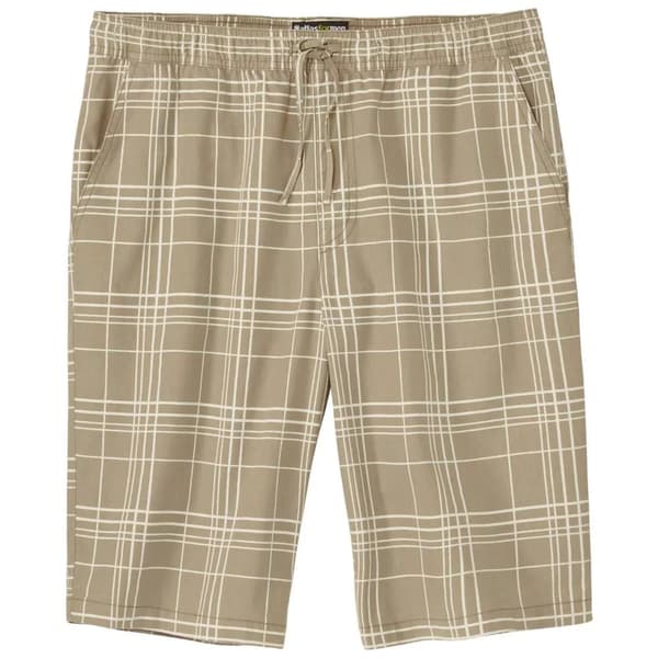 Atlas For Men Ternede sommershorts med elastik i taljen til mænd Beige L