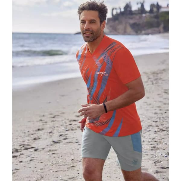 Atlas For Men Shorts med elastisk talje i mikrofibre til mænd