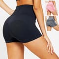 Miniatyrbild 1 av 9: Svarta Fitness shorts med hög midja
