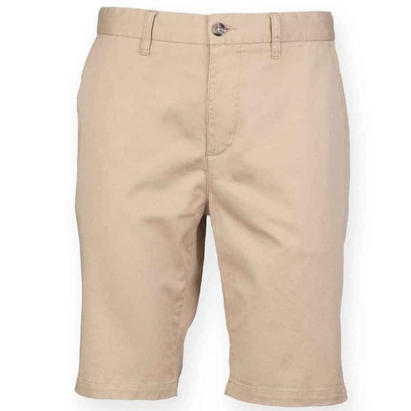Front Row Mens Chino Stretch Shorts