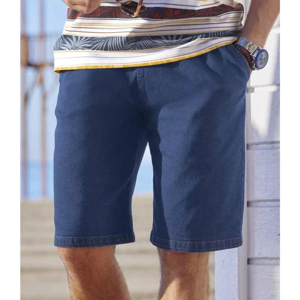 Atlas For Men Mens Denim Elasticated Waist Shorts