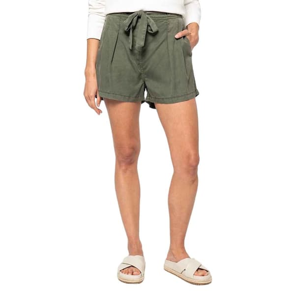 Native Spirit Womens/Ladies Tencel Faded Washed Shorts