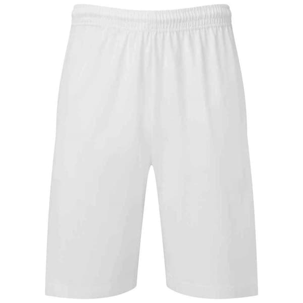 Fruit of the Loom Mens Iconic Jersey Shorts White S