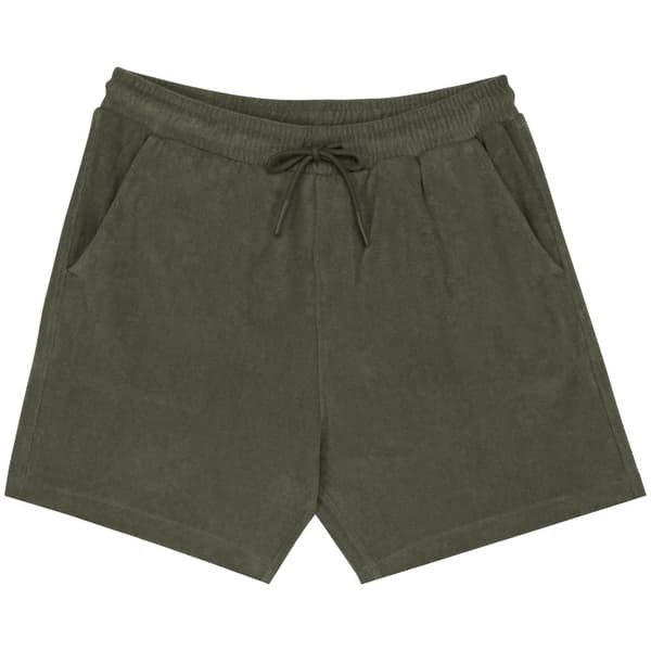Native Spirit Mens Terry Towel Shorts Organic Khaki XL