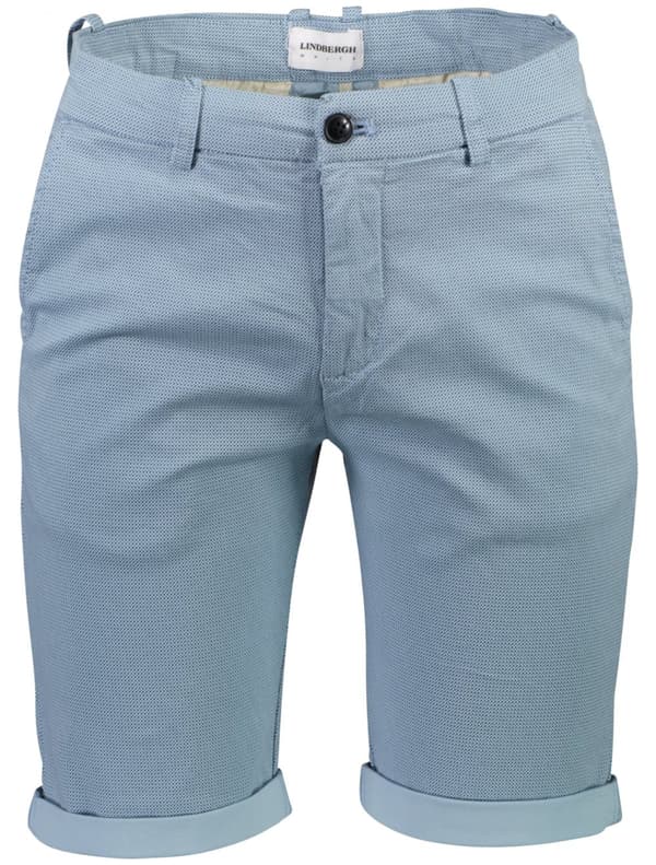 Lindbergh White - Chinosshorts 30-505045 Småmönstrade Ljusblå XXL