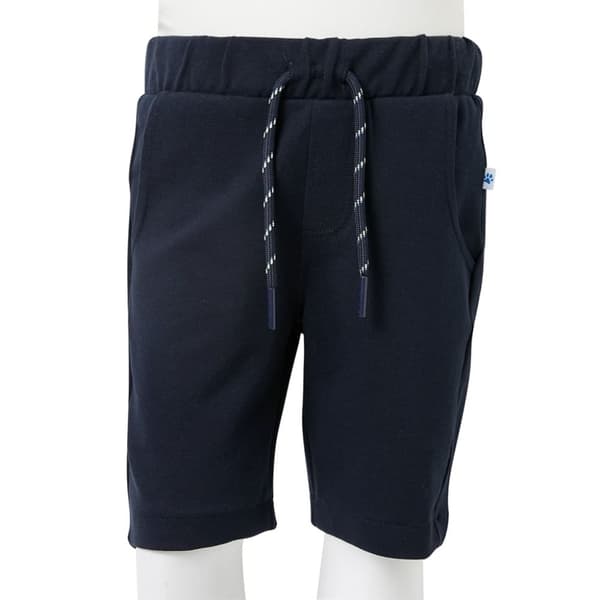 vidaXL Barnshorts med snöre marinblå 128