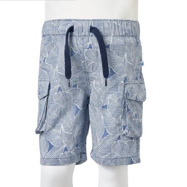 vidaXL Barneshorts med snor mørkeblå 140