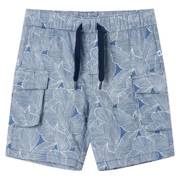 vidaXL Barneshorts med snor mørkeblå 116