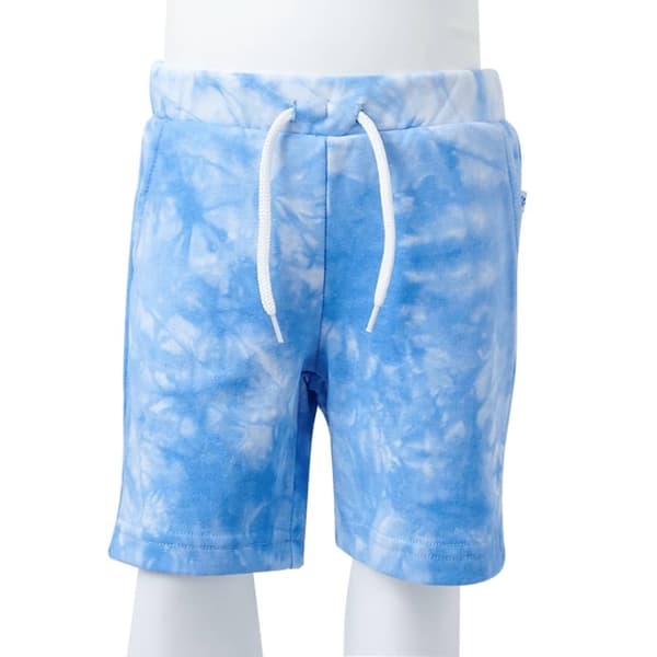 vidaXL Barneshorts med snor myk blå 116