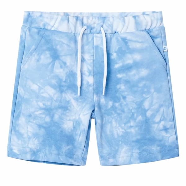 vidaXL Barneshorts med snor myk blå 116