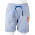 Miniatyrbilde 8 av 8: vidaXL Barneshorts med snor blå melert 104