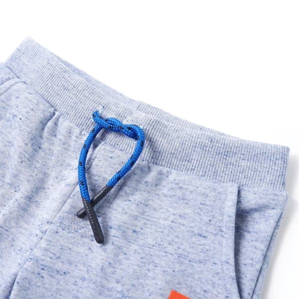 vidaXL Barneshorts med snor blå melert 92