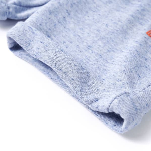 vidaXL Barneshorts med snor blå melert 92