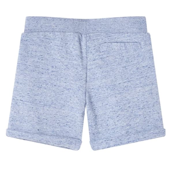 vidaXL Barneshorts med snor blå melert 92